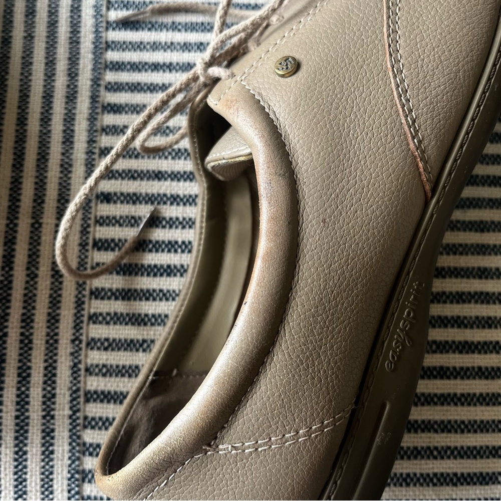 9.5N Easy Spirit ESMotion Taupe Leather Oxford Shoe - Picture 8 of 8